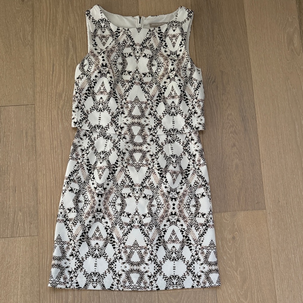 Banana Republic Black and White Mini Dress